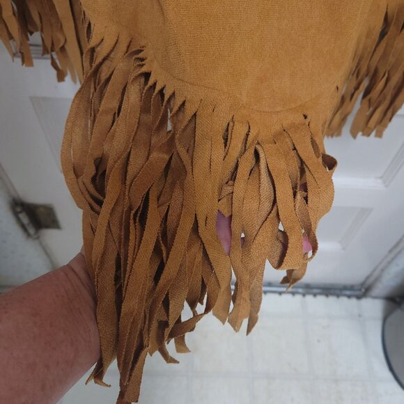 Spirit Adult Free Spirit Babe hippie Halloween costume poncho only - Picture 6 of 14